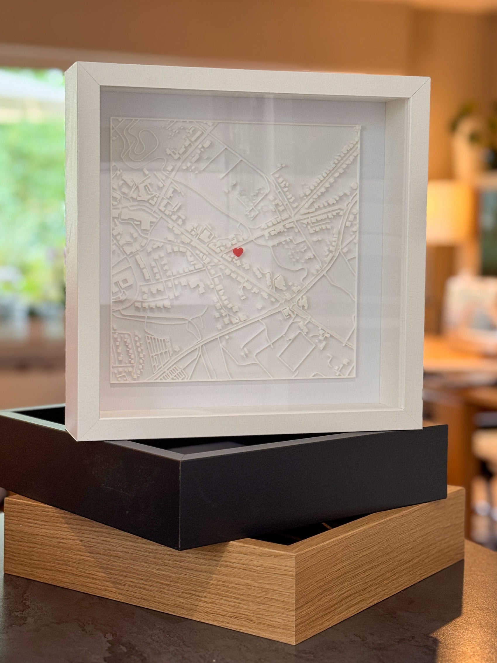 Lieblingsplatz - 3D Bild im 25x25cm Rahmen