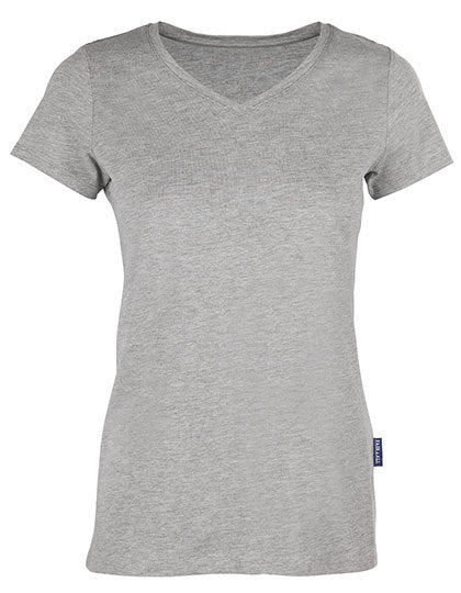 T-Shirt V-Ausschnitt Damen Premium Plus