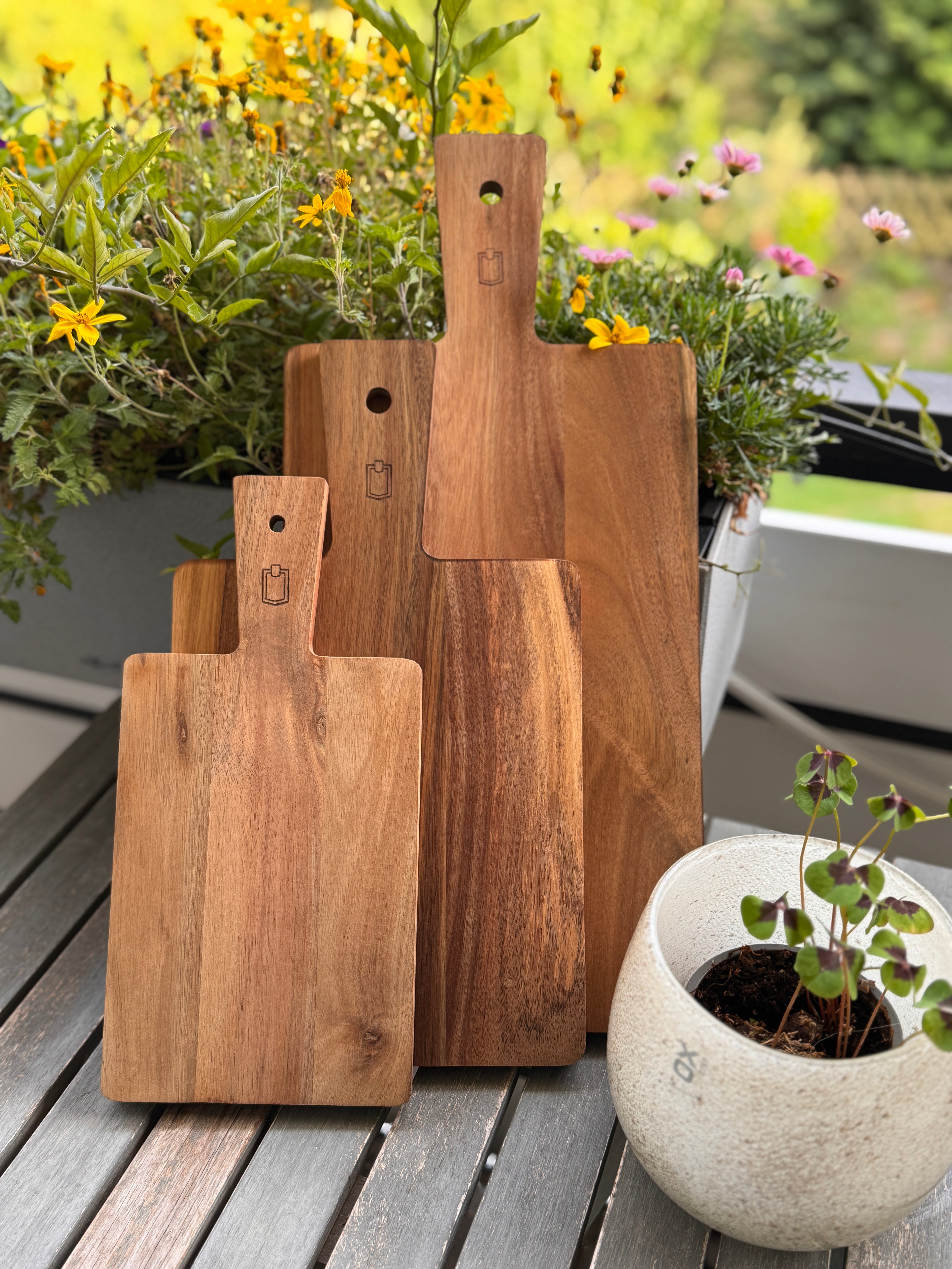 Servierbretter / Schneidebretter aus Akazienholz