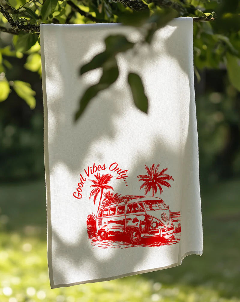 Geschirrtuch - Good Vibes Only - Camper
