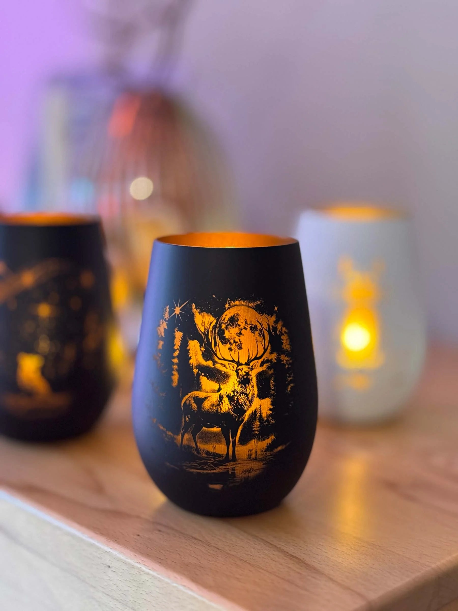 Windlicht - Mondhirsch