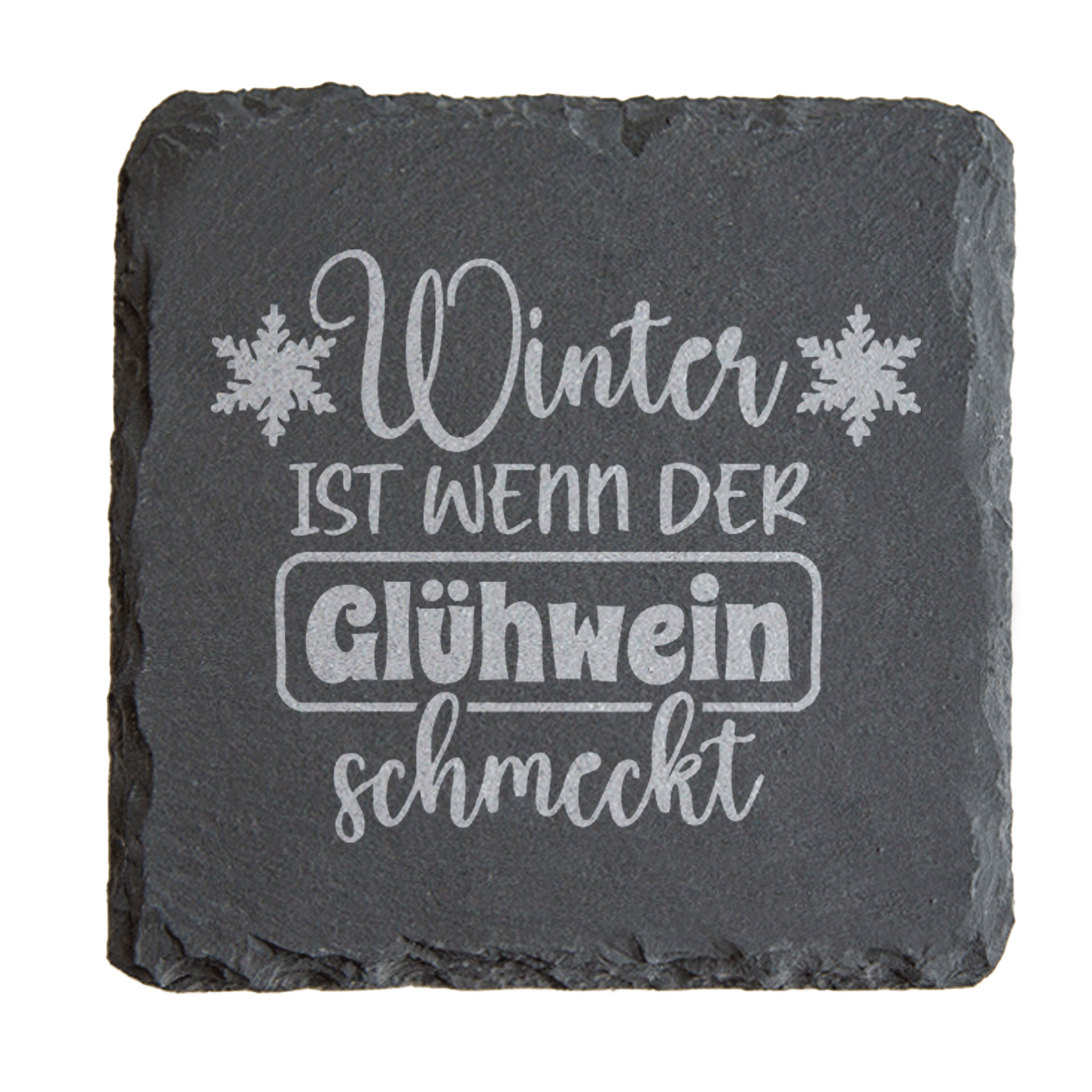 Untersetzer Schiefer 10x10 - eckig