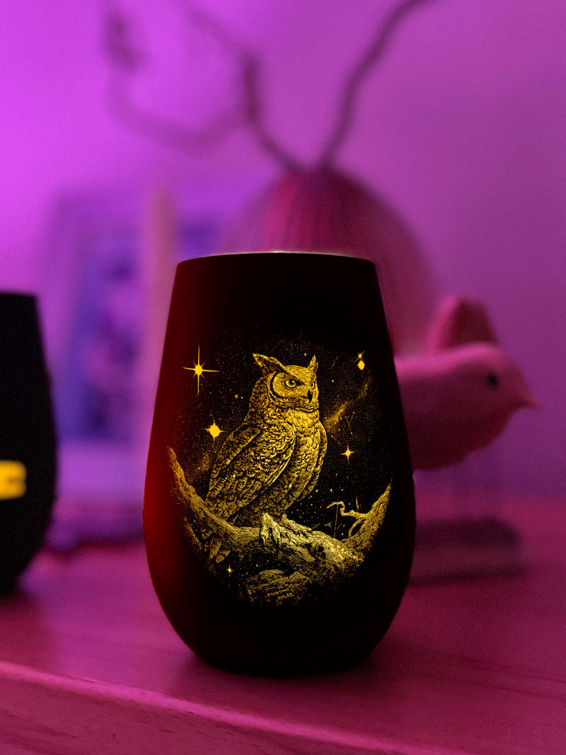 Windlicht - Krafttiere - Eule