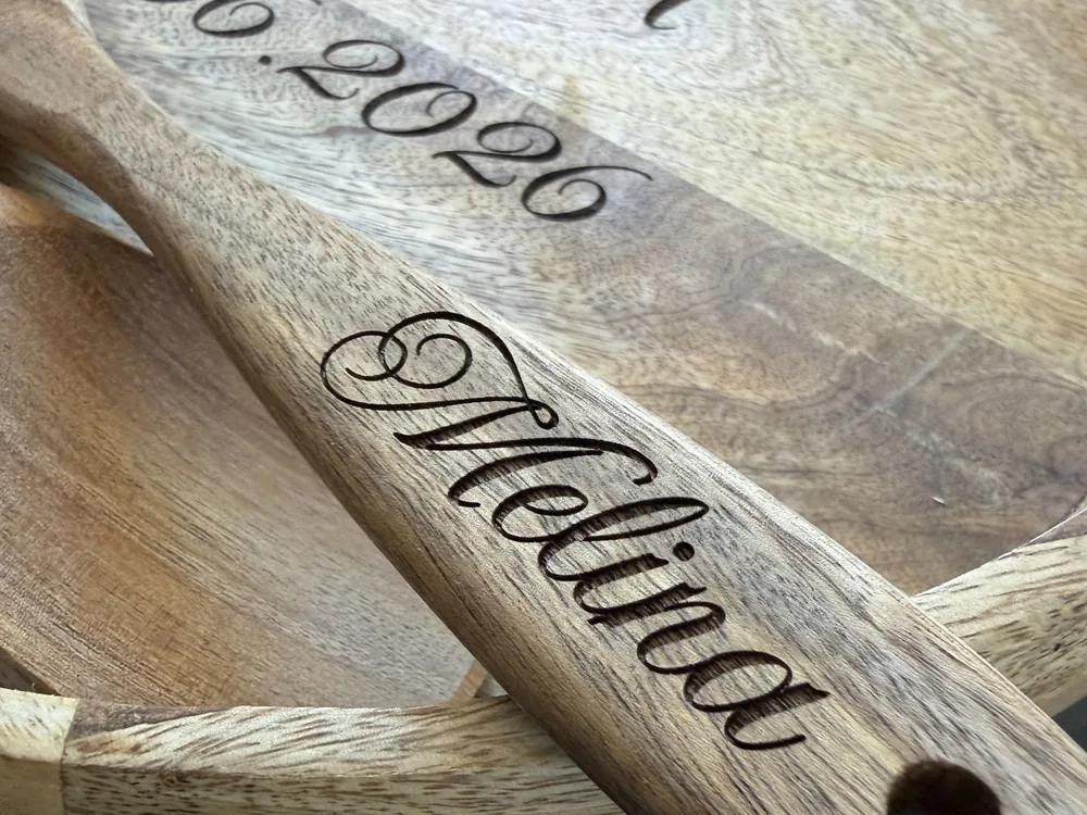Holzgravur im Detail