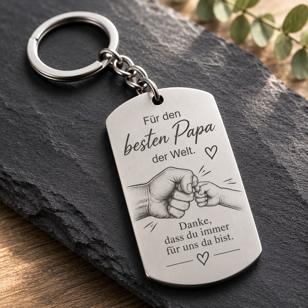 Gravurbeispiel: Für den besten Papa
