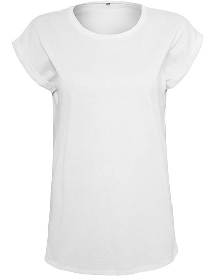 Build Your Brand Ladies Extended Shoulder Tee