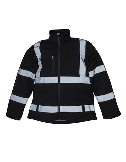 YOKO Hi-Vis 2 Bands & Braces Softshell Jacket Herren