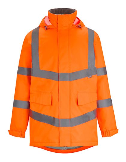Regatta High Visibility Hi-Vis Pro Contract Dover Parka Jacket Herren