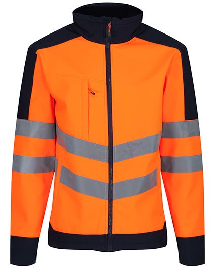 Regatta High Visibility Pro Hi-Vis Softshell Jacket Herren