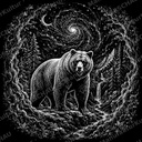 LaserArt – Krafttier Bär „Weltenhüter“