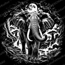 LaserArt – Krafttier Elefant „Erdgedächtnis“