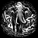 LaserArt – Krafttier Elefant „Erdgedächtnis“