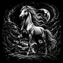 LaserArt – Krafttier Pferd „Windseele“