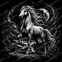 LaserArt – Krafttier Pferd „Windseele“