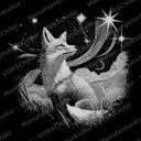 LaserArt – Krafttier Fuchs „Sternenlauscher“