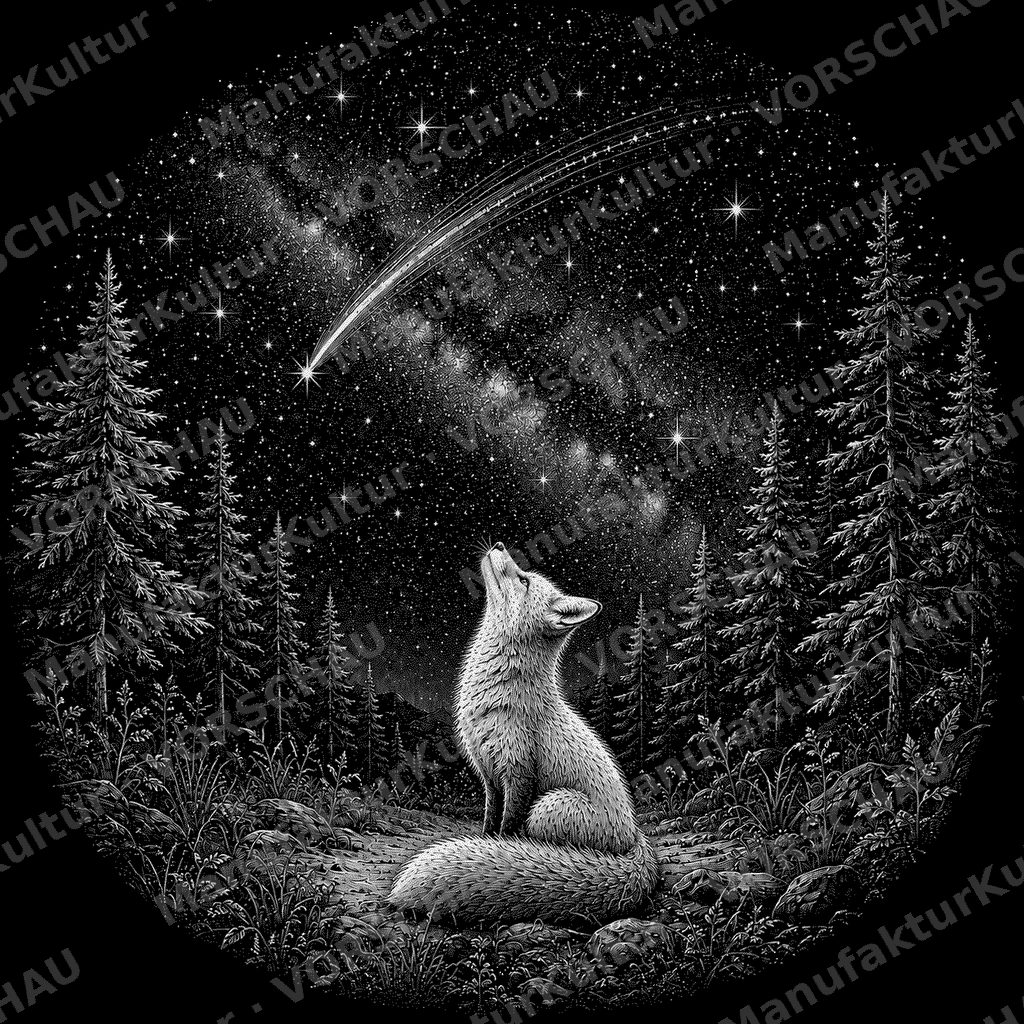 LaserArt – Nachtfuchs „Sternenbogen“