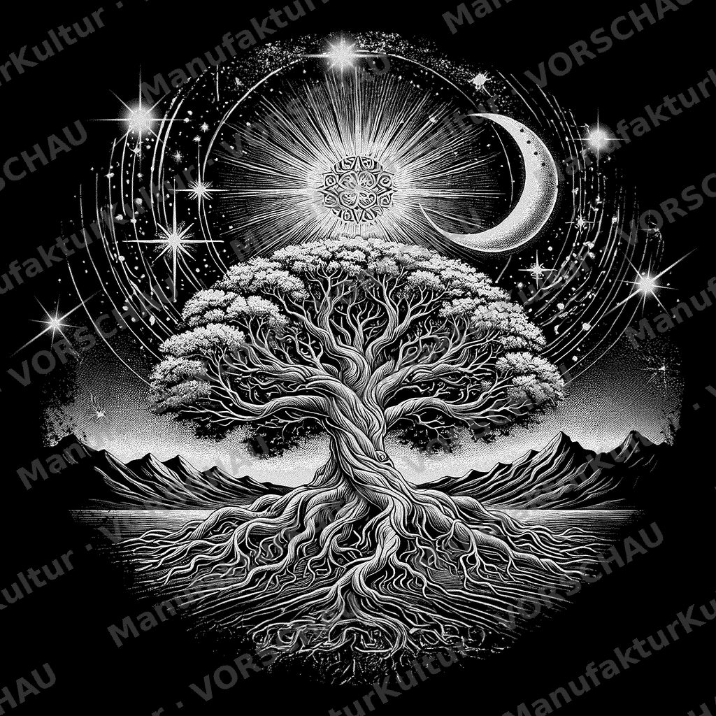 LaserArt – Baum des Lebens „Weltenwurzel“