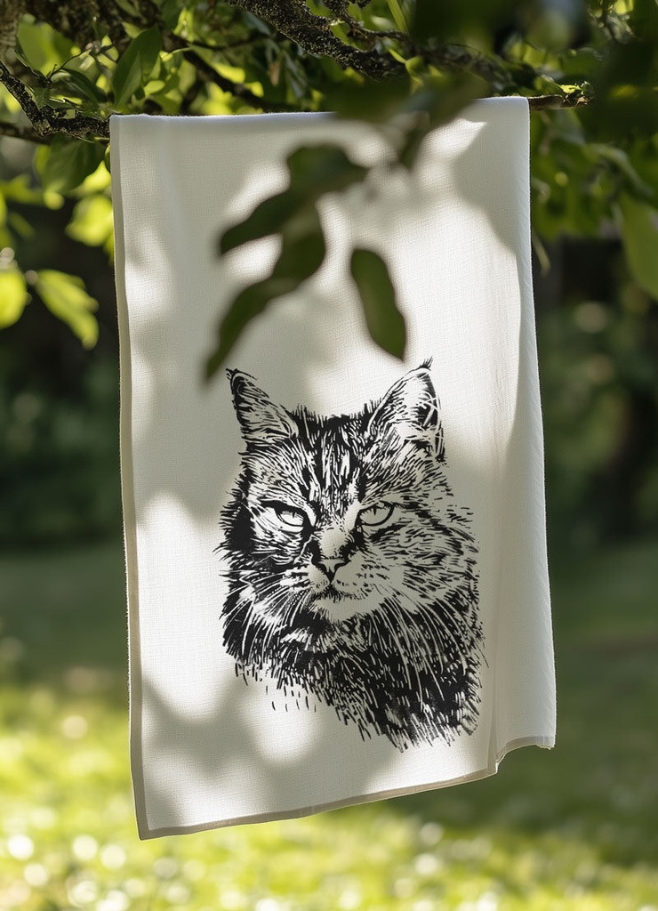 Geschirrtuch - Katze I