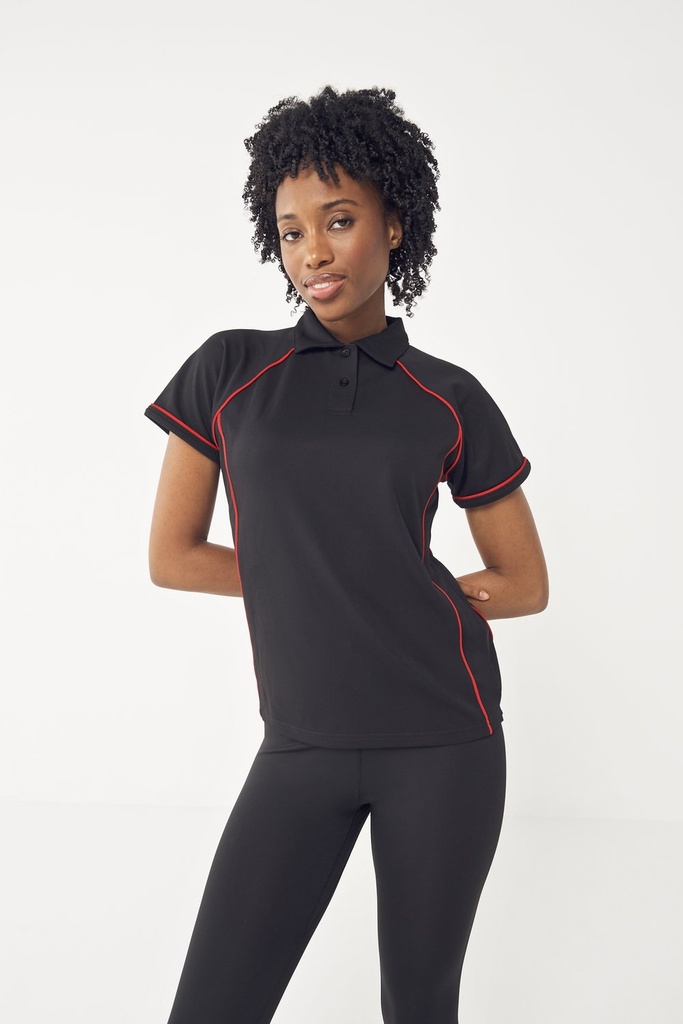 Finden & Hales Piped Performance Polo Damen