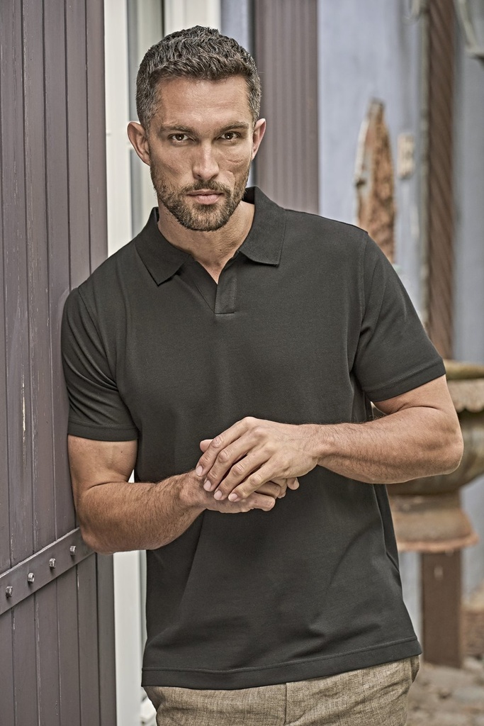 Tee Jays Luxury Stretch V-Neck Polo Herren