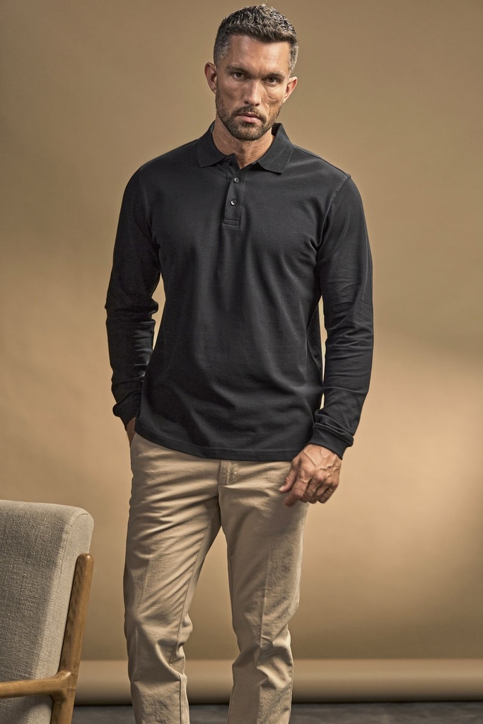 Tee Jays Luxury Stretch Long Sleeve Polo Herren
