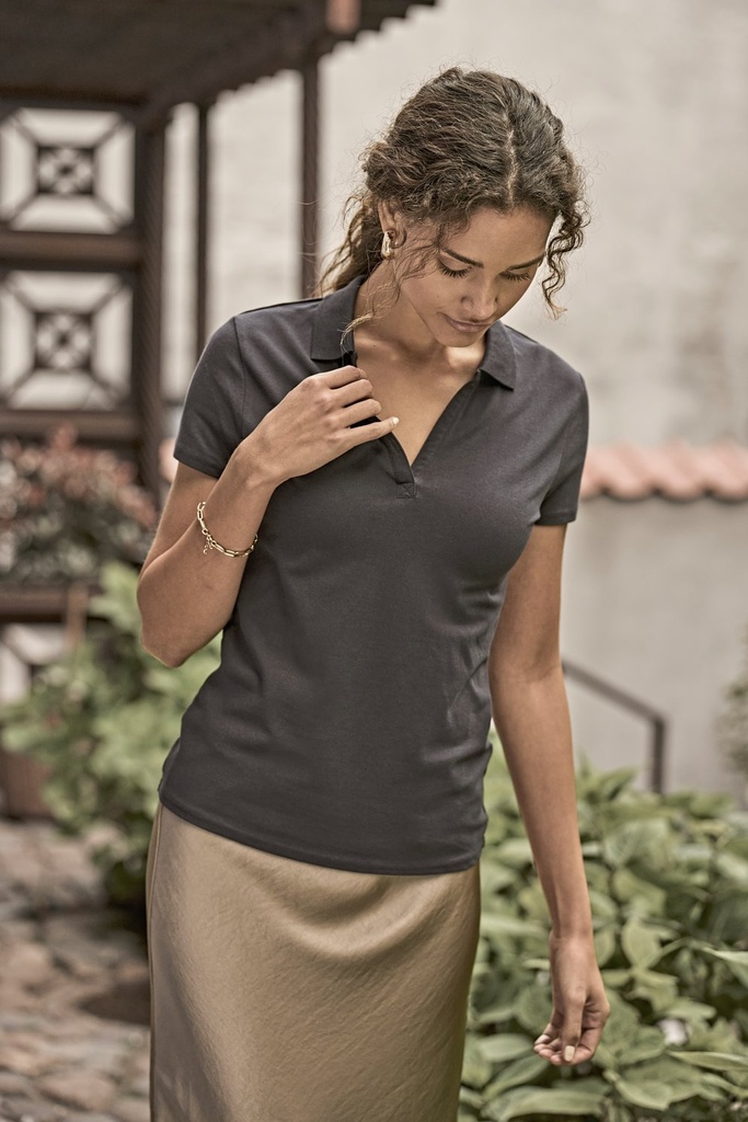 Tee Jays Luxury Stretch V-Neck Polo Damen
