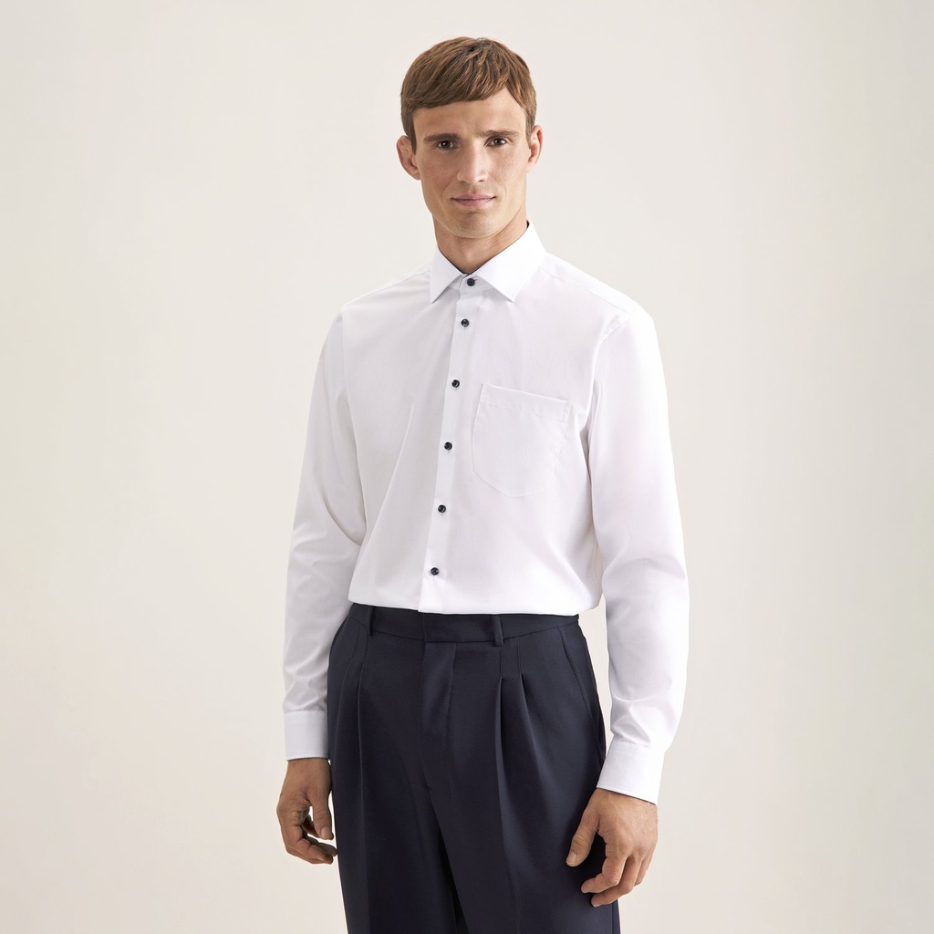 Seidensticker Shirt Poplin Regular Fit Long Sleeve Herren