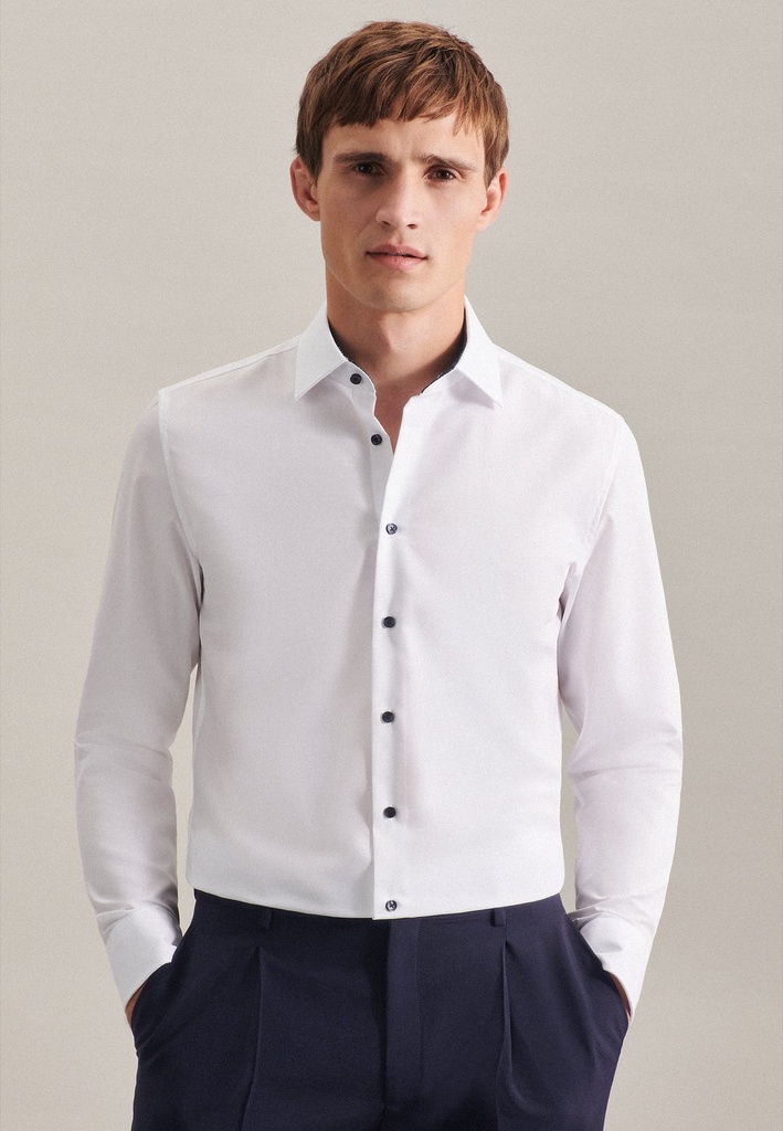 Seidensticker Shirt Poplin Slim Fit Long Sleeve Herren