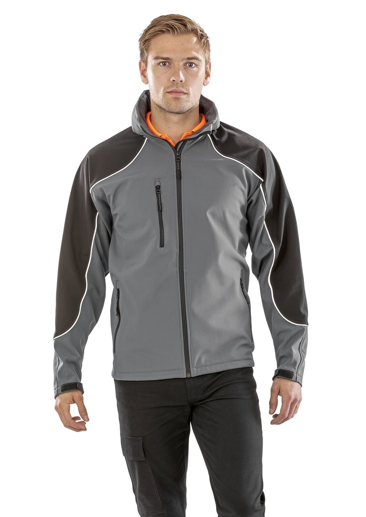 Result Workguard Hooded Soft Shell Jacket Herren