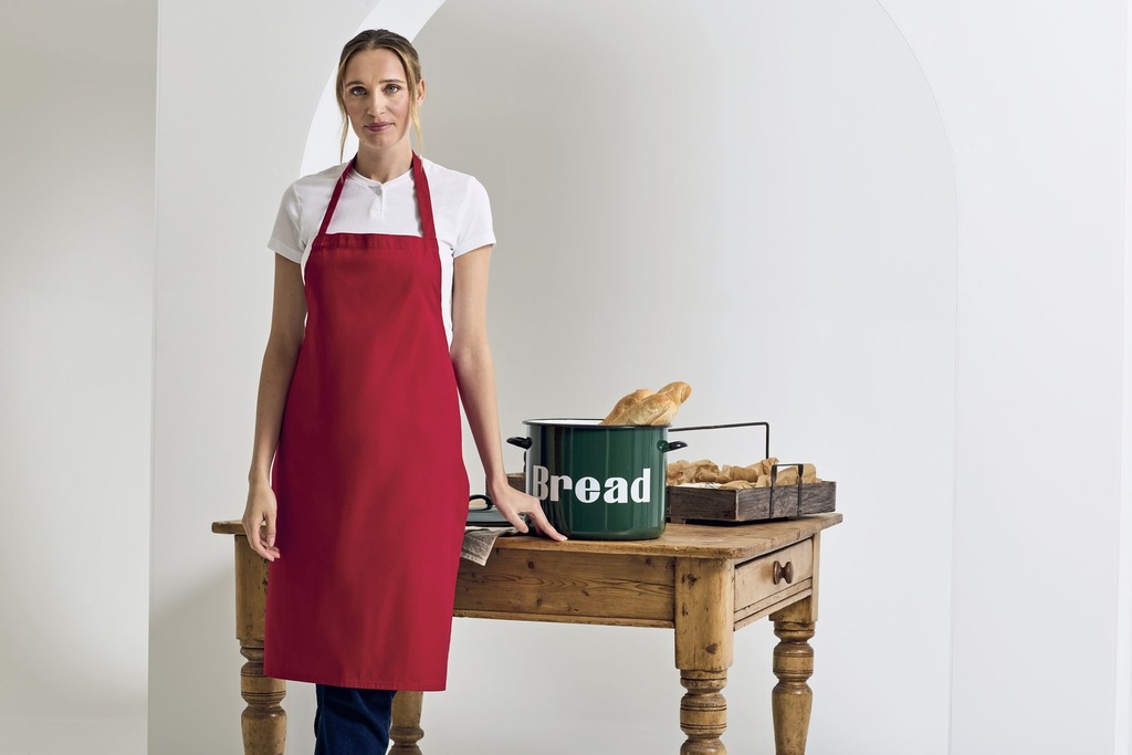 Premier Workwear Organic Cotton Bib Apron (No Pocket)