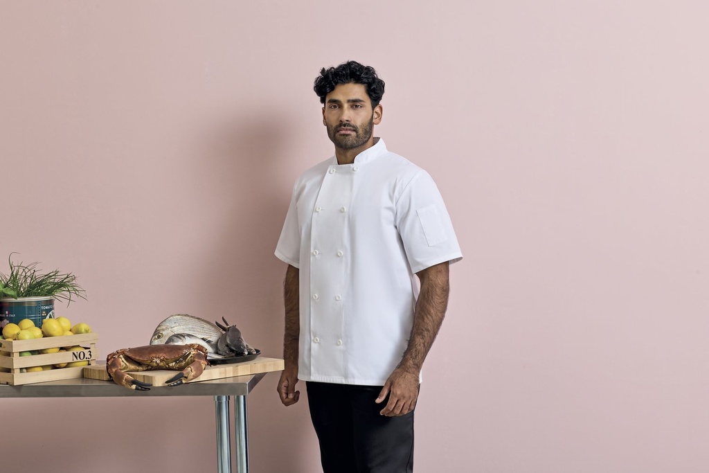 Premier Workwear Short Sleeve Chef's Jacket