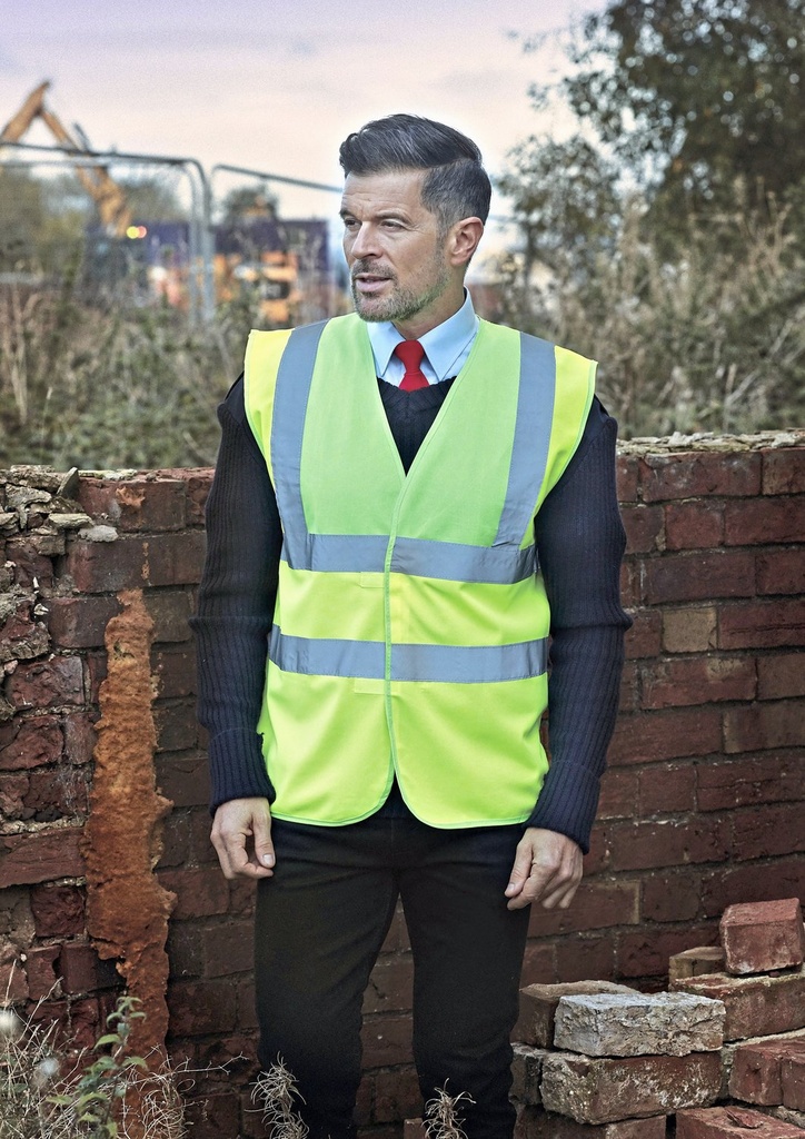 YOKO Hi-Vis 2 Bands & Braces Waistcoat