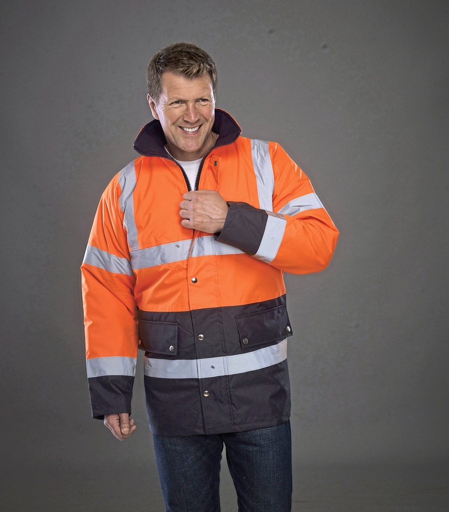 YOKO Hi-Vis Two-Tone Motorway Jacket Herren