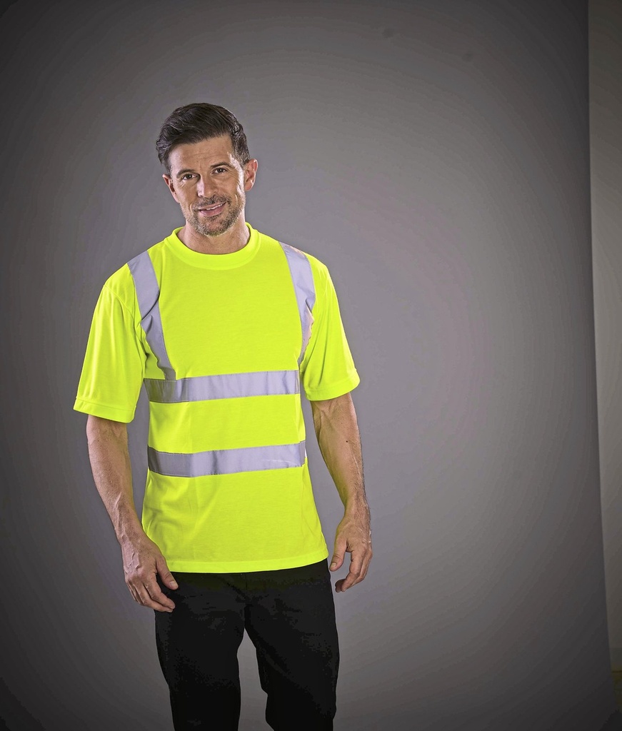 YOKO Two Band & Brace Hi-Vis T-Shirt Herren