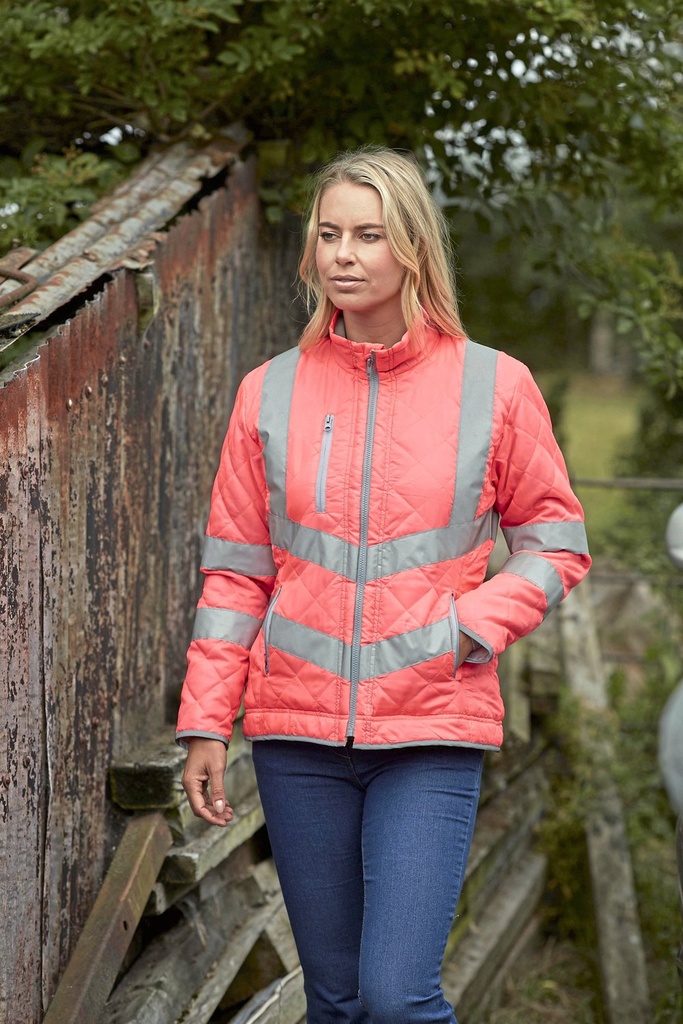 YOKO Hi-Vis Kensington Jacket With Fleece Lining Herren – YK706