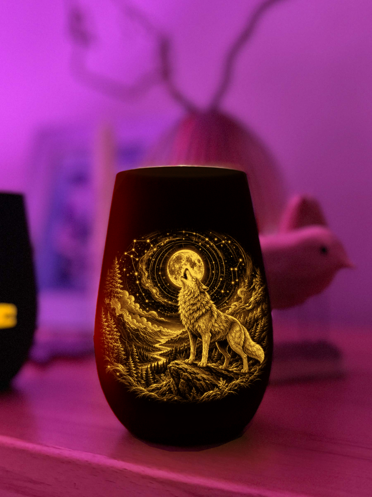LiebLicht – Krafttier Wolf „Mondrufer"