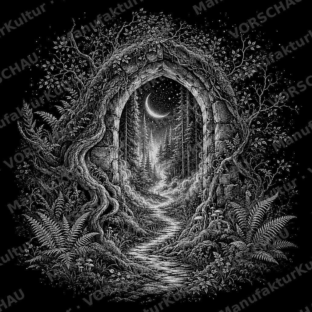 LaserArt – Nebelportal „Zwischen den Welten“